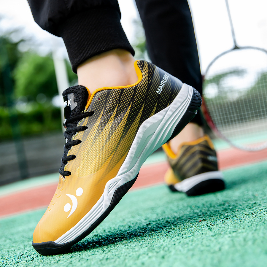 Shoe Non Slip Badminton - Heren Badmintonschoenen Ademend Mesh Leren bovenwerk